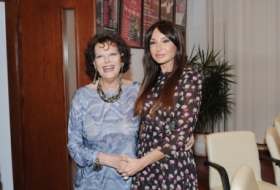 Mehriban Əliyeva və qızları məşhur aktrisa ilə - FOTOLAR